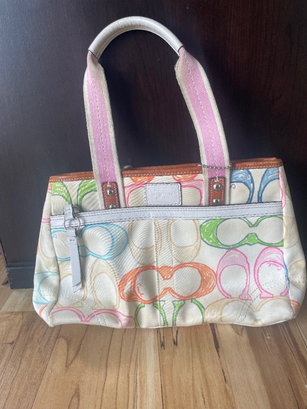 Coach Rainbow Scribble Purse